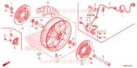 ROUE AVANT pour Honda CBR 1000 RR CABS RED de 2015