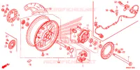 ROUE ARRIERE pour Honda CBR 1000 RR SP TRICOLOUR de 2015