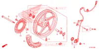 ROUE AVANT pour Honda CBR 125 TRI COLOUR de 2016
