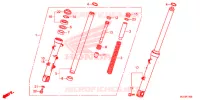 FOURCHE pour Honda CBR 500 R ABS de 2015
