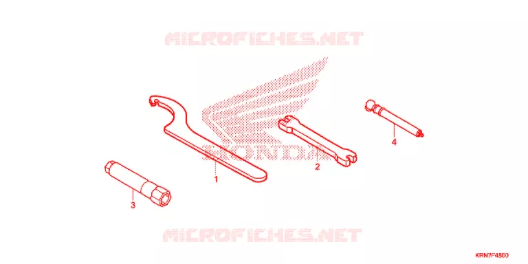 OUTIL Honda MOTO 250 CRF 2016  CRF250RG