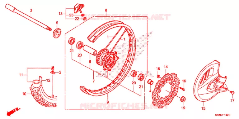 ROUE AVANT Honda MOTO 250 CRF 2016  CRF250RG