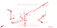 PEDALE DE FREIN   KICK pour Honda CRF 50 de 2008