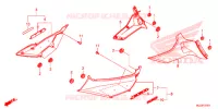 COUVERCLES LATERAUX pour Honda F6B 1800 GOLD WING 2GS de 2015
