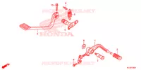 PEDALE pour Honda F6B 1800 GOLD WING 2GS de 2015