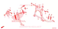BEQUILLE pour Honda F6B 1800 GOLD WING SILVER de 2015