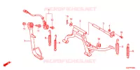 BEQUILLE pour Honda VISION 50 R TRICOLORE de 2015
