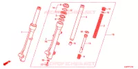 FOURCHE pour Honda VISION 50 R de 2015