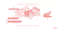 AUTOCOLLANTS pour Honda TRX 250 FOURTRAX RECON Electric Shift de 2014