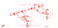 TRIANGLES AVANT pour Honda TRX SPORTRAX 250 X de 2012