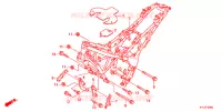 CADRE pour Honda CBR 250 R ABS TRICOLORE de 2012