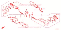 CLIGNOTANT pour Honda CBR 250 R ABS TRICOLORE de 2012