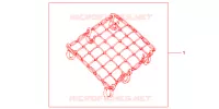 FILET BAGAGES NOIR pour Honda CBR 250 R NOIRE de 2012