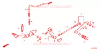PEDALE pour Honda CBR 250 R BLEUE de 2011
