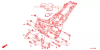 CADRE pour Honda CBR 250 R BLUE de 2011