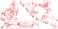 GUIDON   TE DE FOURCHE pour Honda CBR 600 R ABS RED de 2012