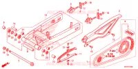 BRAS OSCILLANT pour Honda CTX 700 N DUAL CLUTCH de 2014