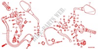 LEVIER DE GUIDON   CABLE   COMMODO (NC700X/XA) pour Honda NC 700 X ABS 35KW de 2013
