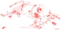 PEDALE pour Honda NC 750 S de 2015