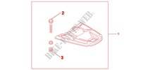 PLATINE DE TOP CASE pour Honda VISION 110 de 2012
