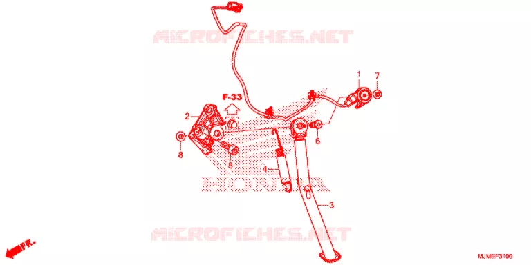 BEQUILLE Honda MOTO 800 CROSSRUNNER 2017  VFR800XF