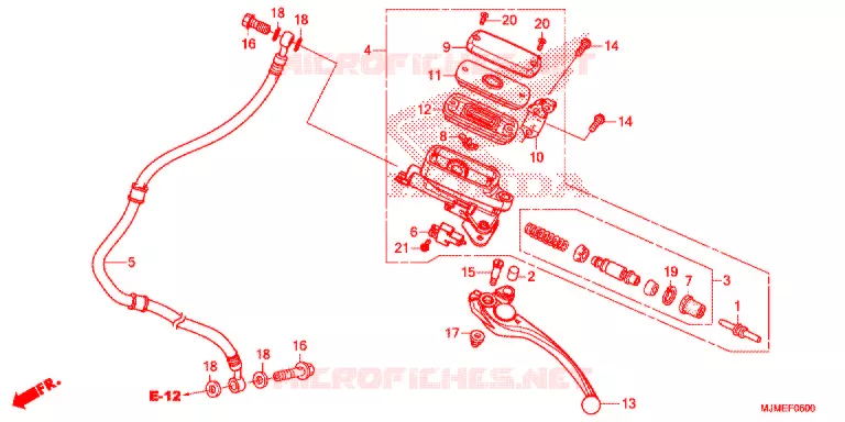 MAITRE-CYLINDRE Honda MOTO 800 CROSSRUNNER 2017  VFR800XF