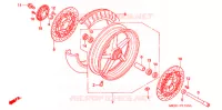 ROUE AVANT pour Honda CB 1300 de 2005