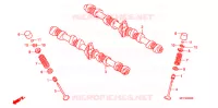 ARBRE A CAMES   SOUPAPE pour Honda CB 1300 SUPER FOUR BLANC de 2008