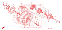 ROUE ARRIERE pour Honda CB 1300 ABS FAIRING de 2009