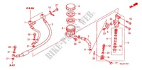 REAR BRAKE MASTERCYLINDER  pour Honda CBF 1000 F ABS 98HP de 2011
