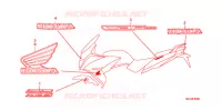 AUTOCOLLANTS pour Honda CBF 1000 F ABS de 2011