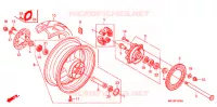 ROUE ARRIERE pour Honda CBR 600 RR de 2008