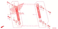 AMORTISSEUR ARRIERE pour Honda WAVE 110 front brake disk de 2012