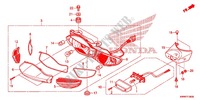 FEUX ARRIERE pour Honda WAVE 110 front brake disk de 2012