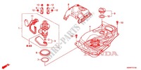 RESERVOIR A CARBURANT pour Honda WAVE 110 front brake disk de 2013