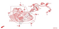 PHARE pour Honda WAVE 110 disque frein avant de 2012