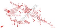 REPOSE PIED pour Honda WAVE 110 disque frein avant de 2012