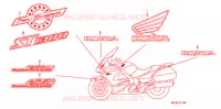 AUTOCOLLANTS pour Honda PAN EUROPEAN 1300 ABS de 2012