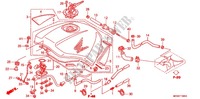 RESERVOIR A CARBURANT pour Honda PAN EUROPEAN 1300 ABS de 2012