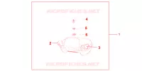ACCOUDOIR PASSAGER pour Honda PAN EUROPEAN 1300 ABS de 2009