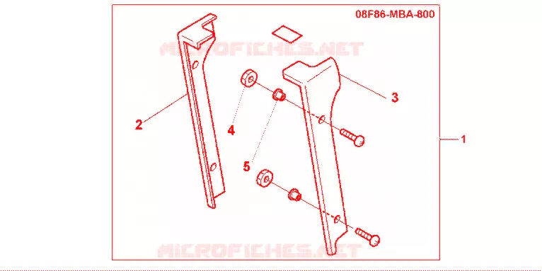 COUVERCLE DE RADIATEUR CHROME Honda MOTO 750 VT 2002  VT750DC2