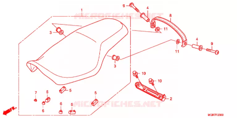 SELLE Honda MOTO 750 VT 2011  VT750SB