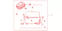 TOP CASE 45L NON PEINT pour Honda 125 VARADERO TYPE 5EU de 2010