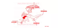 AUTOCOLLANTS pour Honda TRANSALP 700 de 2010