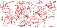 GARDE BOUE ARRIERE pour Honda TRANSALP 700 de 2010