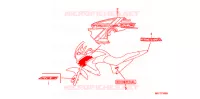 AUTOCOLLANTS pour Honda TRANSALP 700 ABS de 2010
