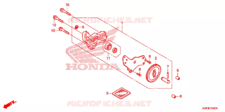 POMPE A HUILE Honda MOTO 125 MSX 2013  MSX125D