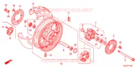 ROUE ARRIERE pour Honda CB 600 F HORNET ABS de 2013