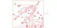 PORTE BAGAGES pour Honda CROSSRUNNER 800 GREY de 2012