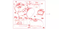 VALISES PEARL FADELESS WHITE pour Honda CROSSRUNNER 800 GREY de 2012